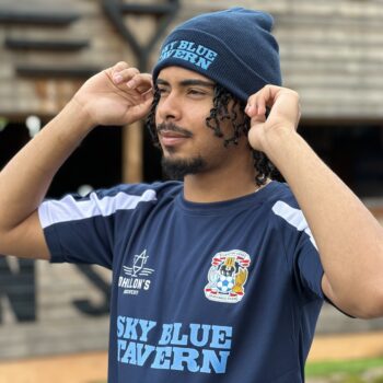 Sky blue tavern merch